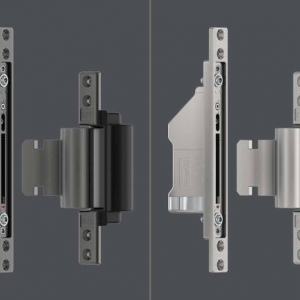Zawias axxent 750 ALU firmy SIEGENIA do ciężkich skrzydeł o maksymalnej wadze 140 kg
